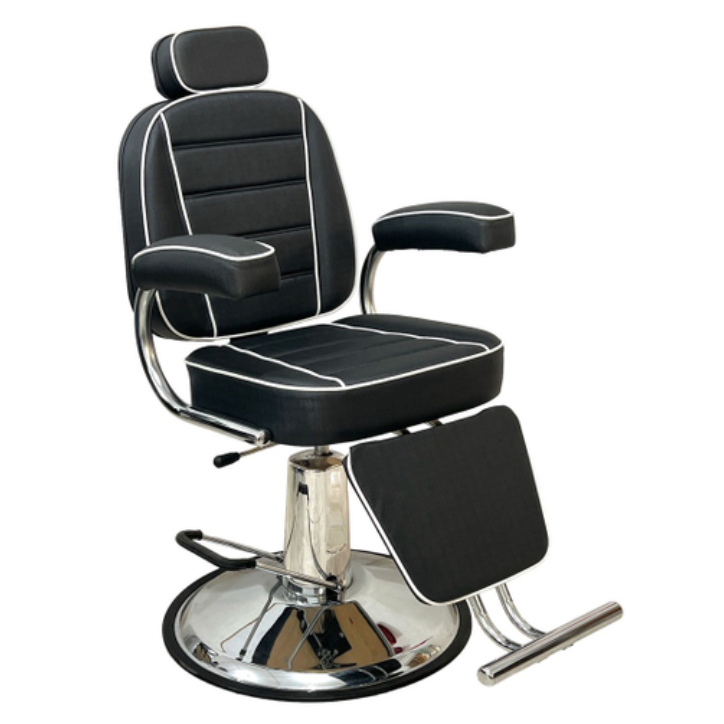 Cadeira Salão Cabeleireiro Barbeiro Reclinável Dompel Luxo