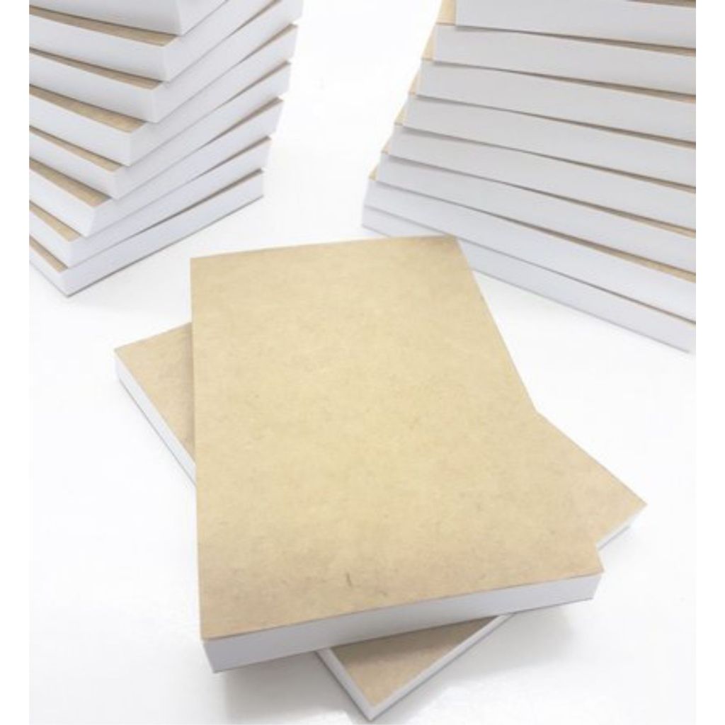 10 Blocos / Bloquinhos de rascunho em branco Sem Pauta, Medida 7x10 cm - (50 folhas por bloco)