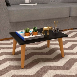 Mesa Mesinha De Centro Retangular Moderna Com Pés Palito