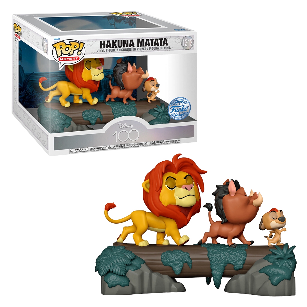 FUNKO POP MOMENTS: LION KING EXCLUSIVE - HAKUNA MATATA 1313 NOVO ORIGINAL