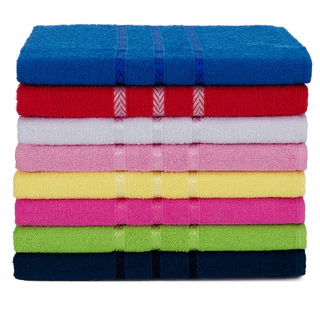 Kit 15pçs Toalhas de Banho - Coleção Bruna 70x125cm 190g 220g/m² 100% Algodão Top