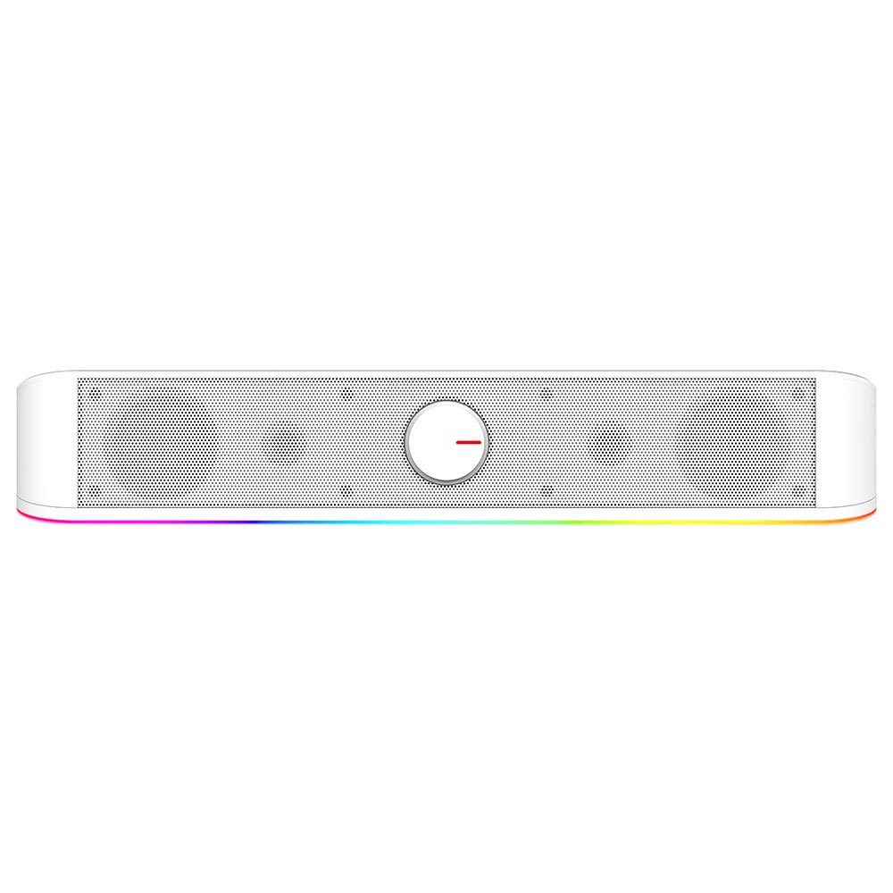Soundbar Gamer Redragon Adiemus RGB 6W RMS RGB USB 150Hz Branco