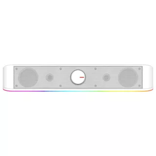 Soundbar Gamer Redragon Adiemus RGB 6W RMS RGB USB 150Hz Branco