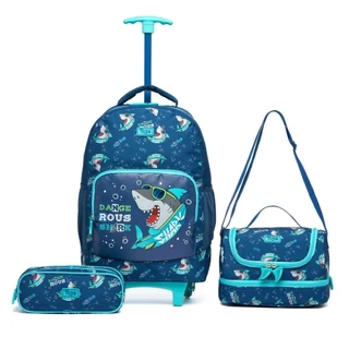 Kit Mochila c/ Rodinha Acoplada e Alças Reforçado Yupe