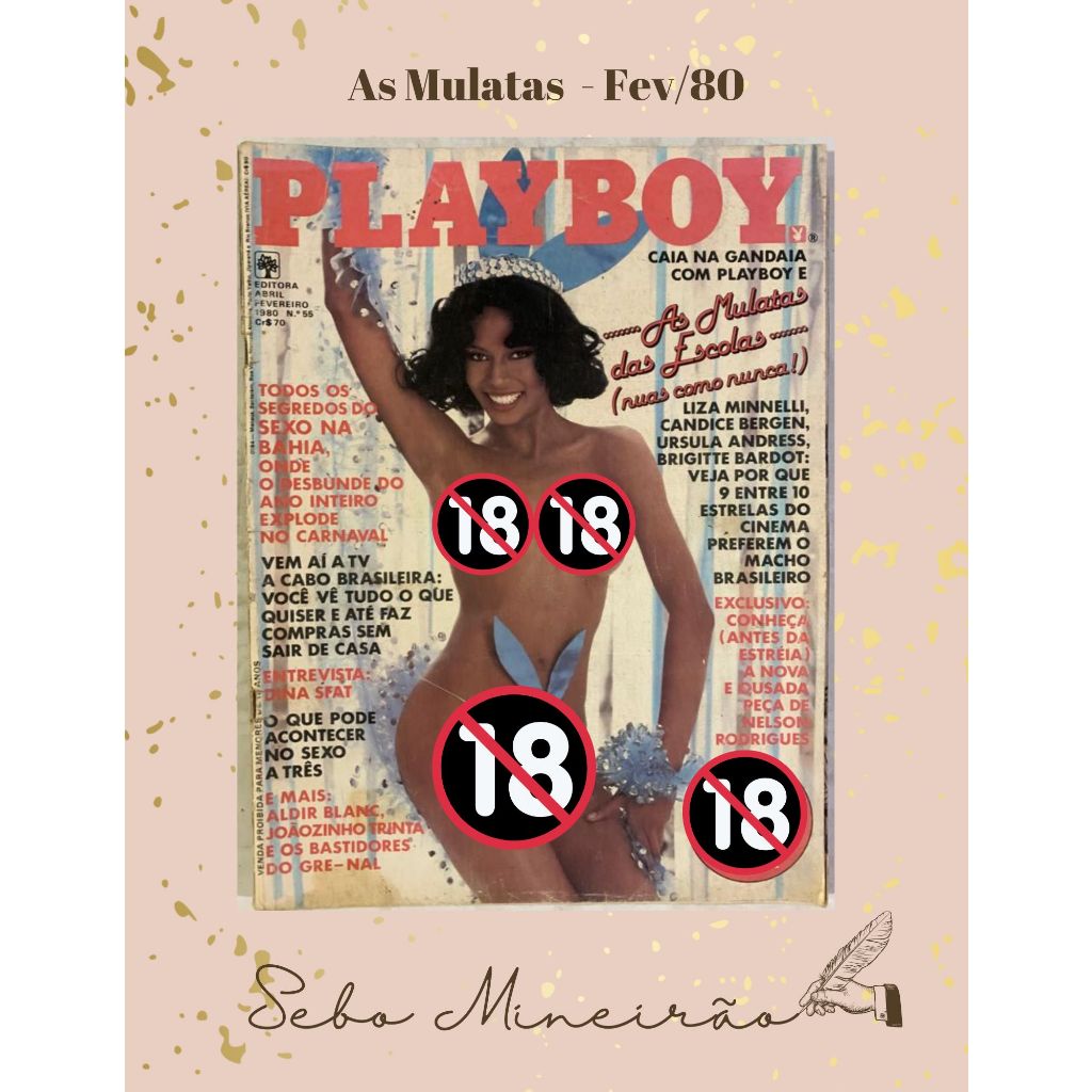 REVISTA - PLAYBOY - AS MULATAS | Shopee Brasil