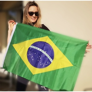 Bandeira Brasil Oficial Grande 6p. Nylon 2,70x3,60m Gigante