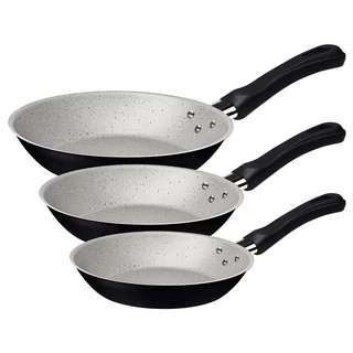 Jogo de Frigideira 3 Peças Antiaderente Caribe Panela Aluminio