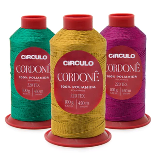 Fio Cordonê Circulo 100g 450mts TEX 220 100% Poliamida