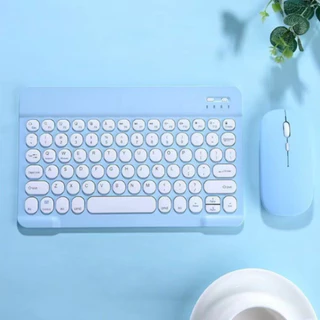 Kit Teclado E Mouse Bluetooth 5.2 Compatível Pc iPhone Android