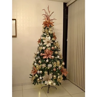 Arvore de Natal 1,80mt / 400 galhos Pinheiro Grande Realista Novidade Oferta Exclusiva + Pisca Pisca