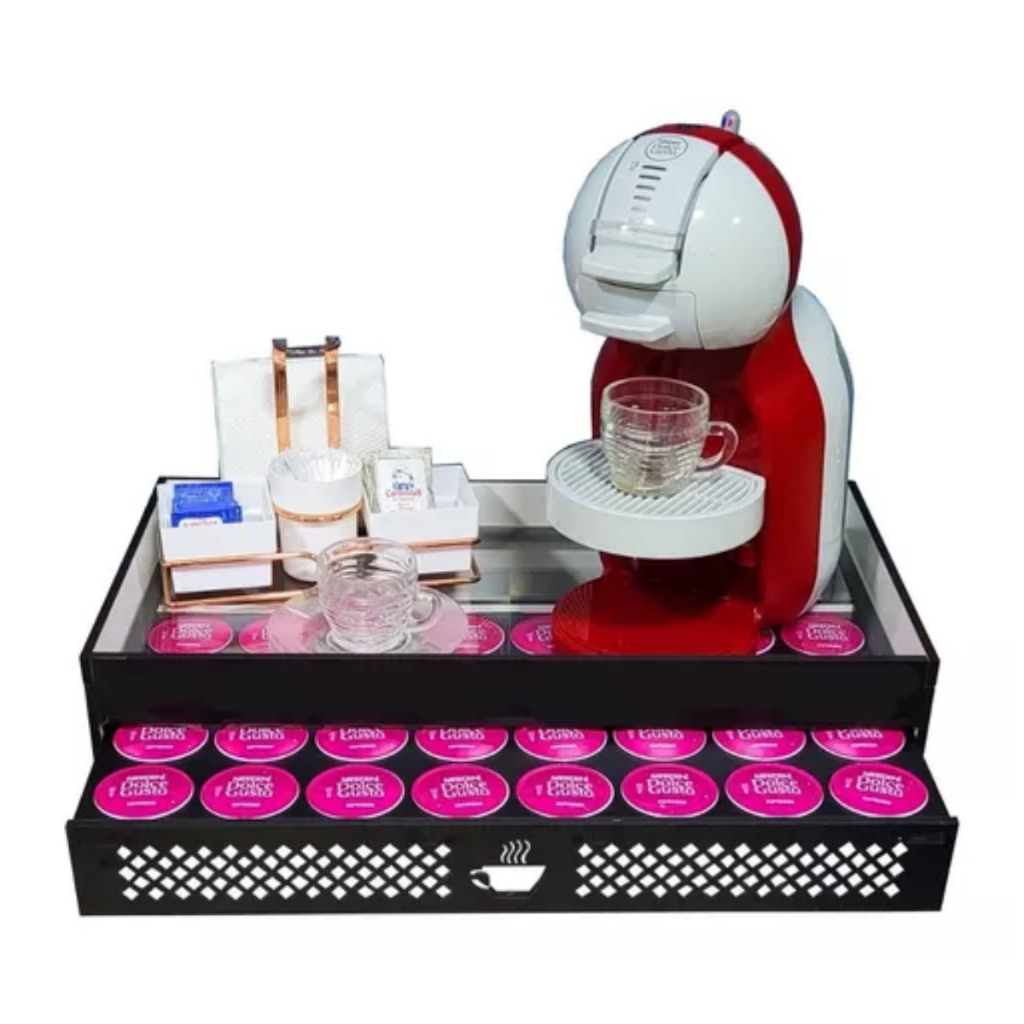 Porta Capsulas E Porta Maquina Café Dolce Gusto 32 Cápsulas Cantinho do café
