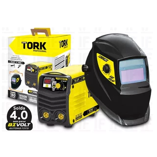 Máquina de Solda Inversora 180AM 220V+Máscara Automática Kab Solar - Tork