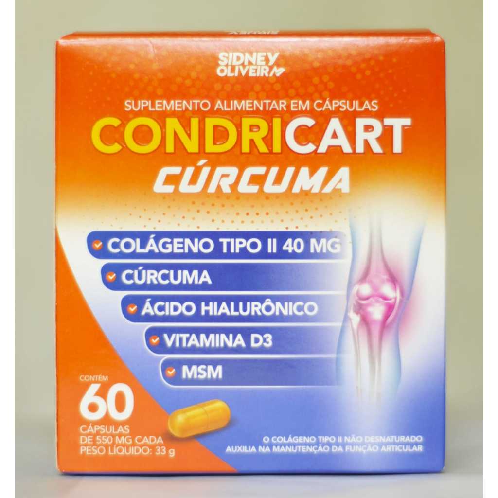 COLÁGENO TIPO II + CURCUMA + ÁCIDO HIALURÔNICO + VITAMINA D3 + MSM