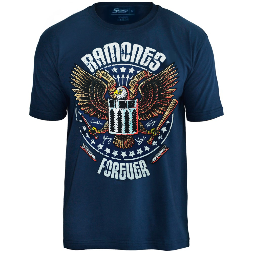 Camiseta Ramones Forever Oficial Licenciada Stamp Rockwear