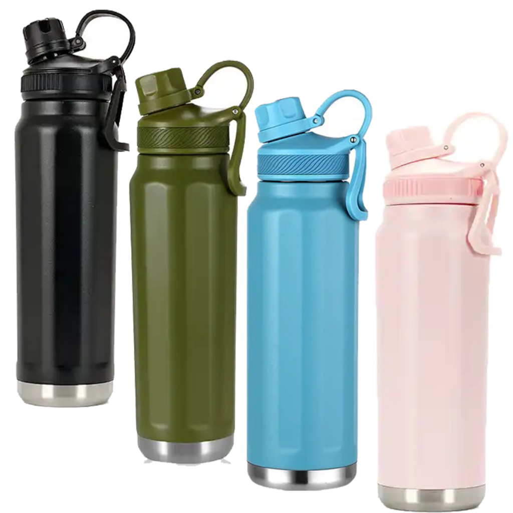 Garrafa Térmica Inox Squeeze D Academia Água 1 Litro Vedação