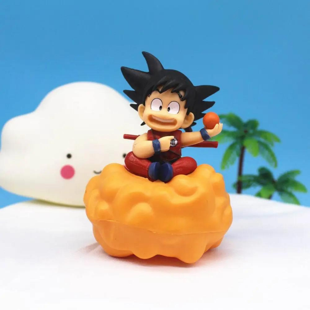 Boneco de Resina Goku Super Sayajin Desenho Dragon Ball em