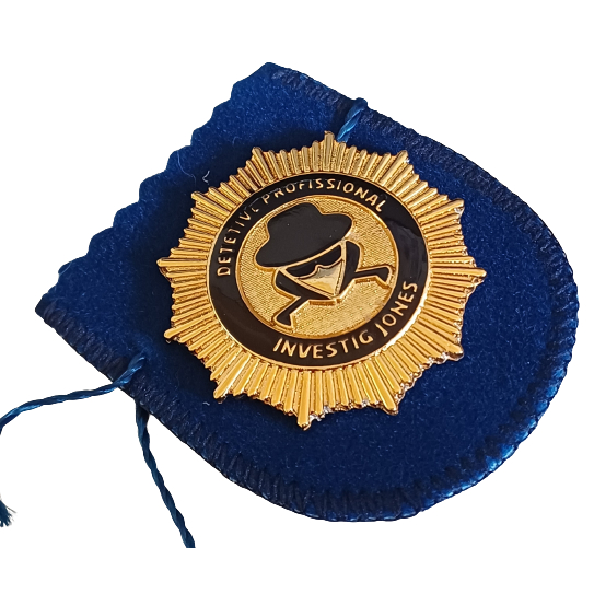 ESCUDO DETETIVE PROFISSIONAL INVESTIGADOR