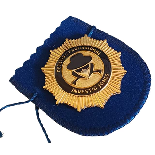 ESCUDO DETETIVE PROFISSIONAL INVESTIGADOR