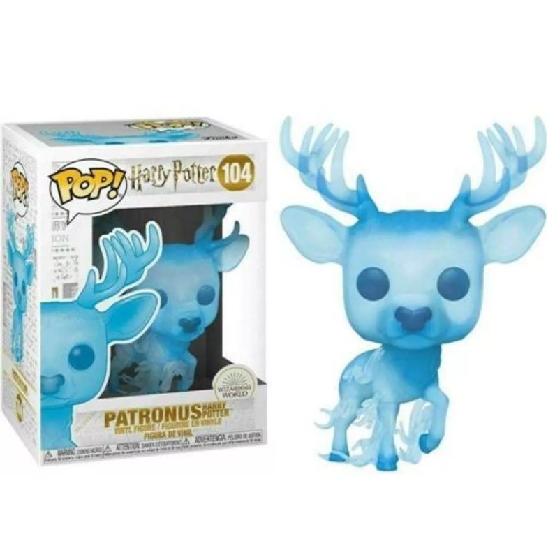 Boneco Funko Pop Harry Potter Patrono 104 Pontas Cervo Magia