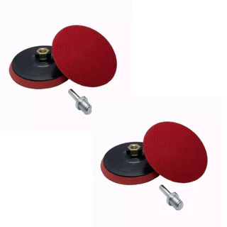 Kit 2 Suporte Para Disco Pluma Boina 125mm Esmerilhadeira M14