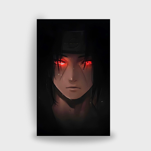 Quadro Decorativo Naruto Shisui Uchiha Sharingan 33x43cm