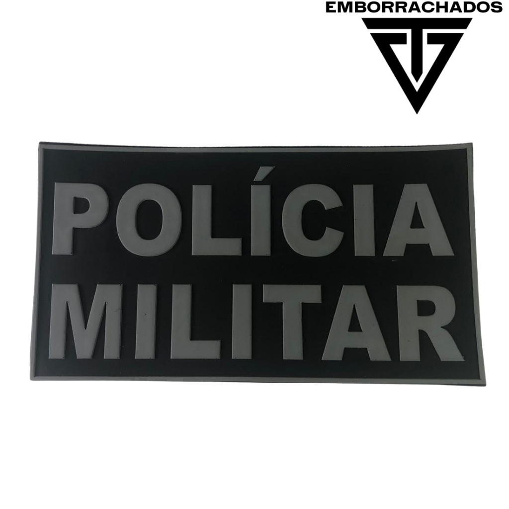 Patches Emborrachados Policia Militar Com Veucro Macho e Femia