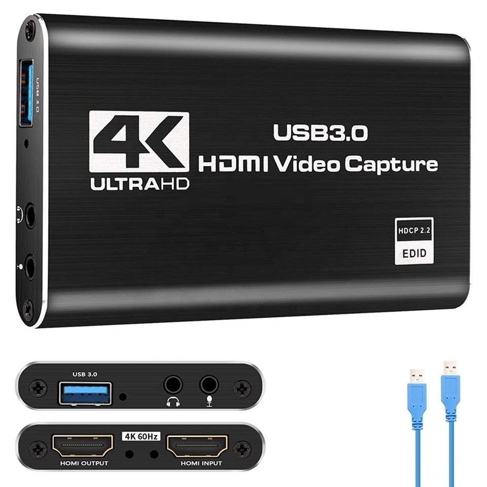 Placa Captura Vídeo 4k Usb 3.0 Hdmi Full Hd Lives Gravacoes