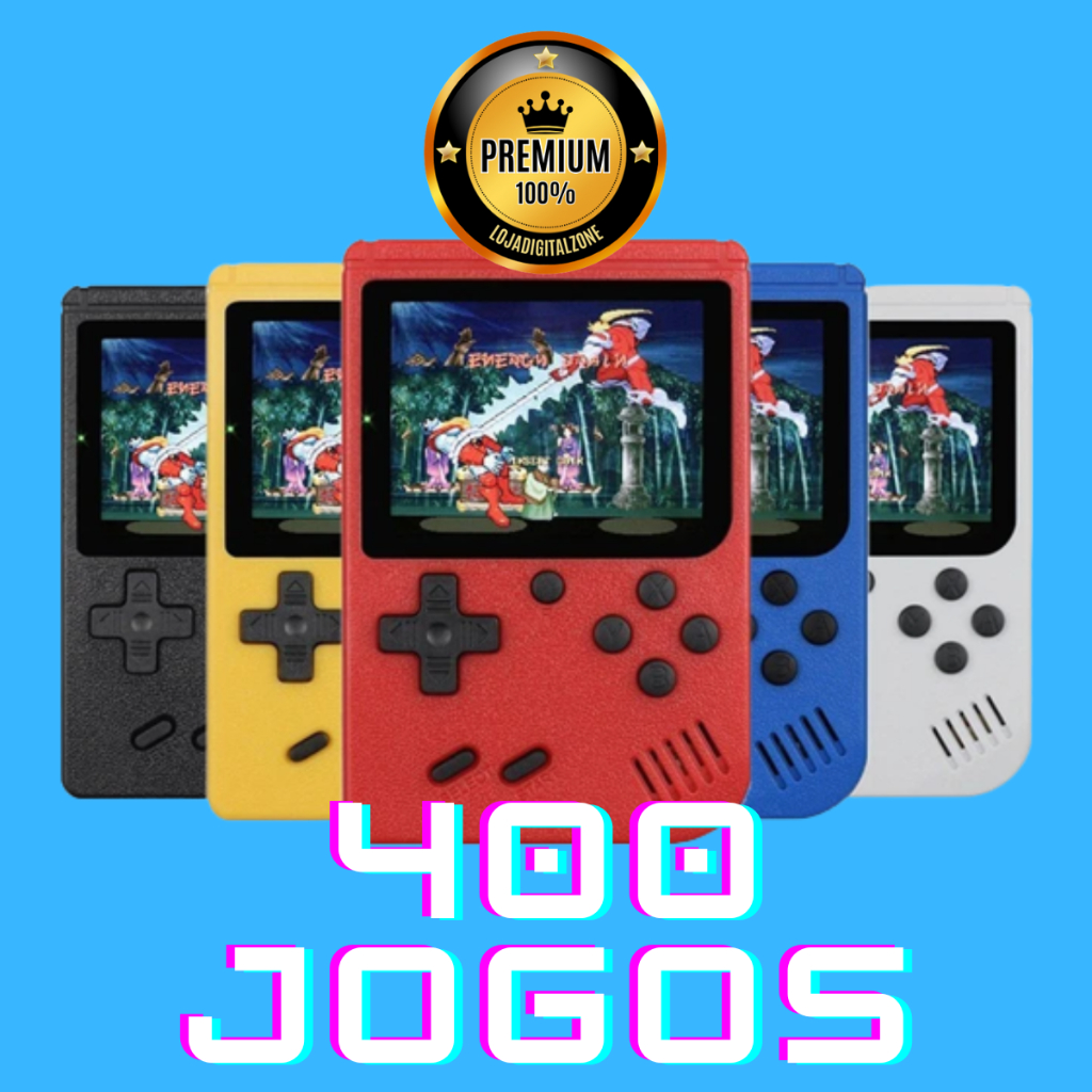 Mini Game Portátil 400 Jogos Retro Sup Game Box Mega Premium em