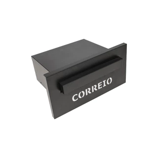 Caixa De Correio Embutir Moderna Fosca Escrito Correio