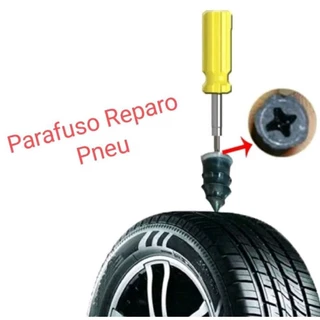 KIT 10 UNIDADES Parafuso Para Reparo Rápido de Pneu Furado