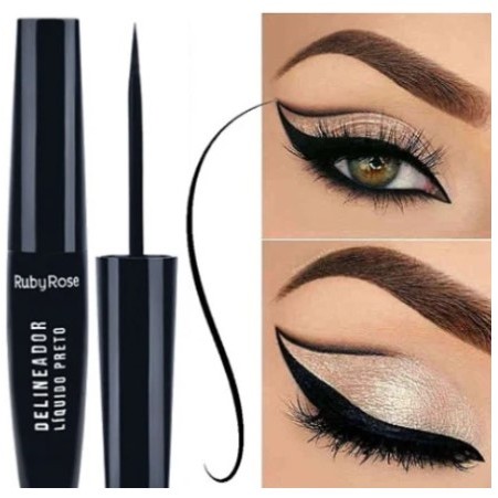 KITS/HB8406 DELINEADOR LIQUIDO PRETO - RUBY ROSE