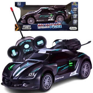 Carrinho de Controle Remoto Farol Drift Veloz Acende Luzes Brinquedo Infantil Vapor de Fumaça