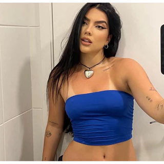 top faixa várias cores do PP ao G malha lisa moda gringa casual basic