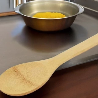 Colher de Bambu 6x30Cm Para Cozinha Prático E Fácil Top Útil Para Arroz Super Resistente Utensilio De Cozinhas