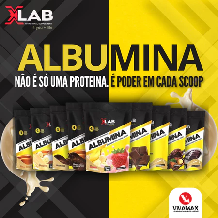 Albumina X lab 1kg Com Varios Sabores Suplemento Em Pó Proteina Ovos Protein Treino Promoção
