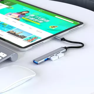 Hub 4 Em 1 Tipo C Adaptador Usb 3.0 Para Macbook Thunderbolt