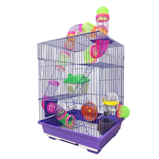 Gaiola Hamster Roedores Completa 3 Andares Savana Pet
