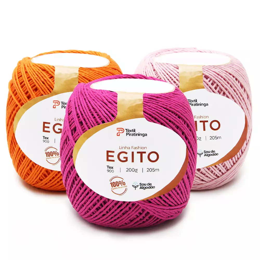 Linha Fashion Egito Têxtil Piratininga 8/12 200g 205mts TEX 900
