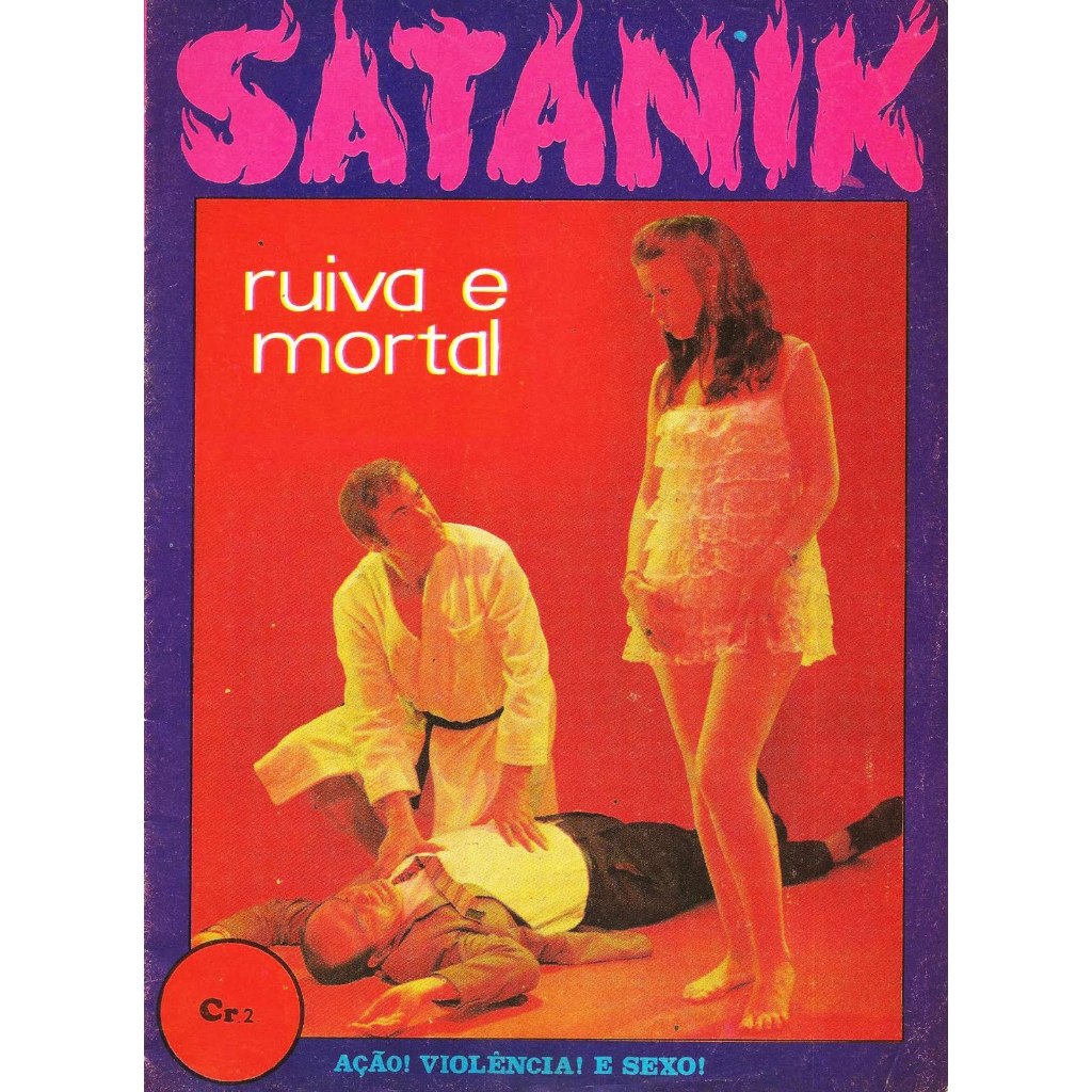 Revista Satanik - Ruiva e Mortal - Ação! Violência! e Sexo! | Shopee Brasil