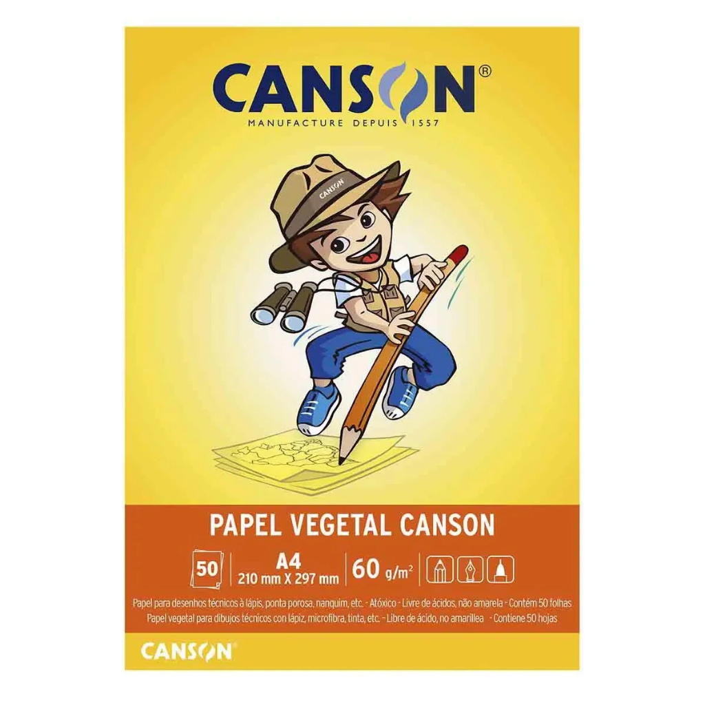 Canson 200987350 Overheadfolie A4 – Transparante Kopieerfolie Voor Projectoren, 100 Vellen