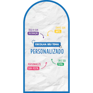 Painel de Festa Decorativo Romano Personalizado Tecido 3D Sua Arte Aqui!