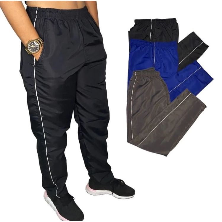 Calça Tactel Masculina Com Bolso