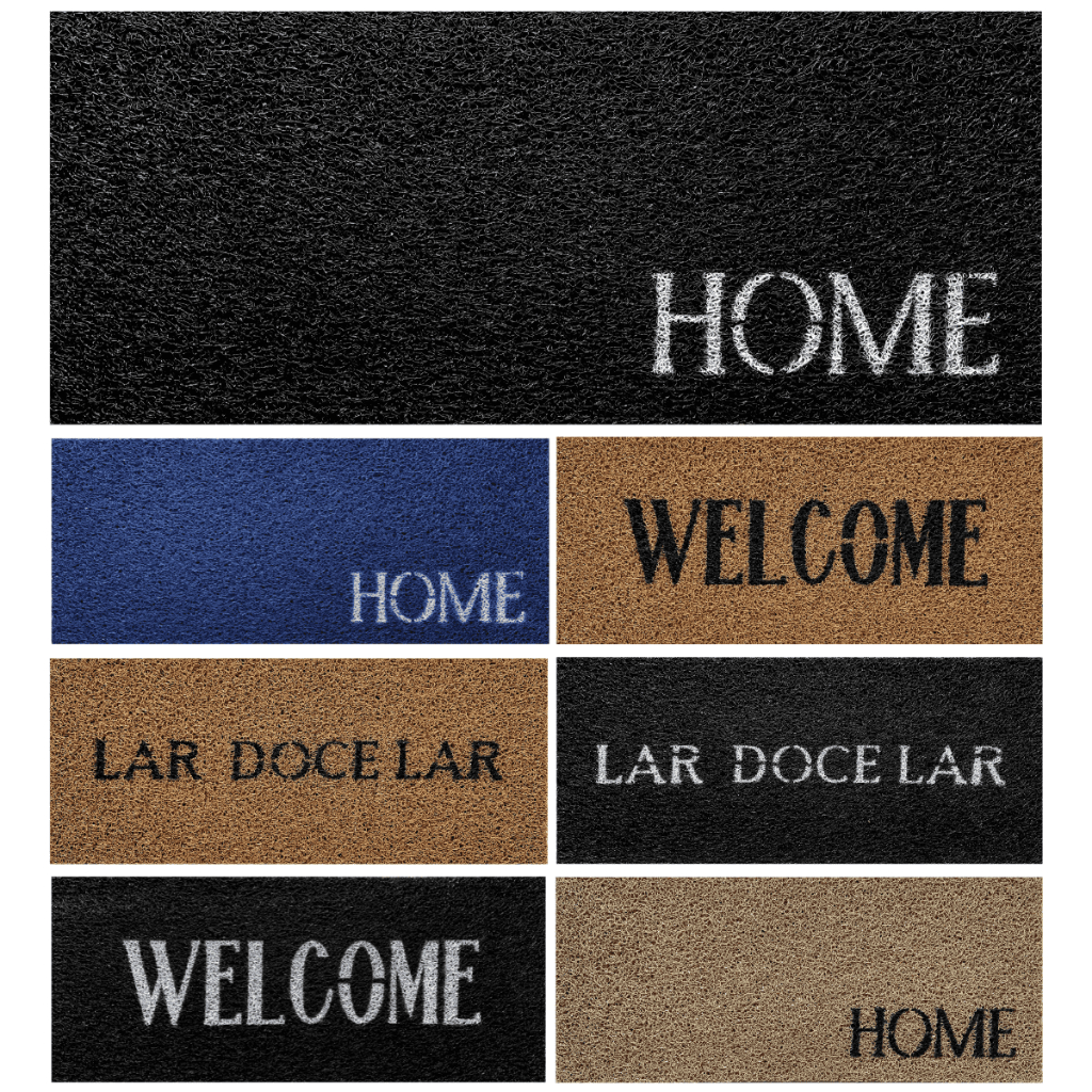 Capacho 30x70cm Tapete Porta de Entrada Vinil Grosso Antiderrapante Premium Decoração Residencial