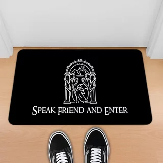 Tapete Decorativo Emborrachado - SPEAK FRIEND AND ENTER GANDALF