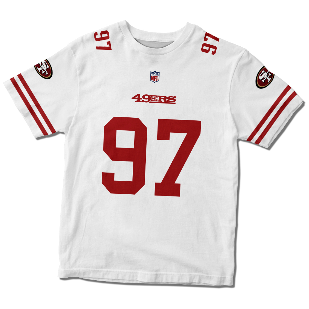 Blusinha Cropped Feminina Algodão San Francisco 49ers T-Shirt