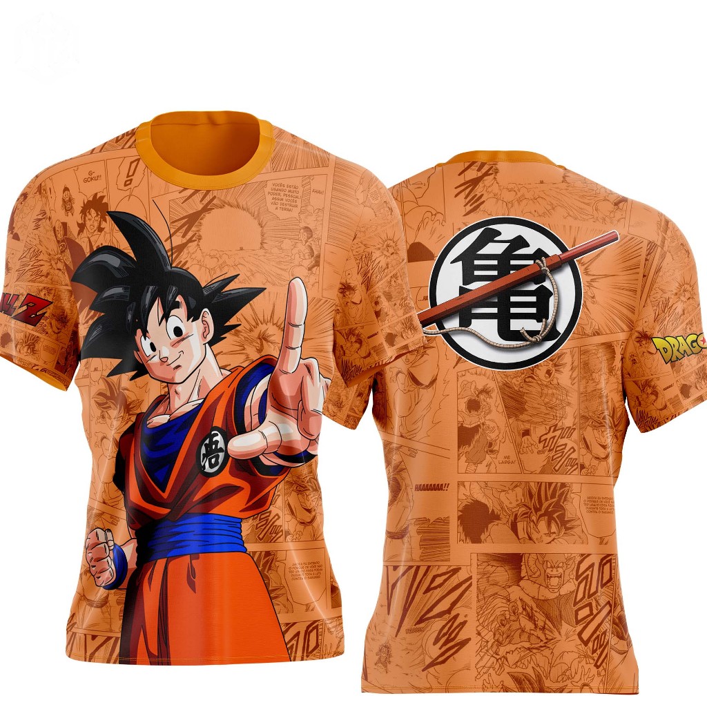 Camiseta Gogu SS Blue Dragon Ball Súper Tallas Niños Y Adultos