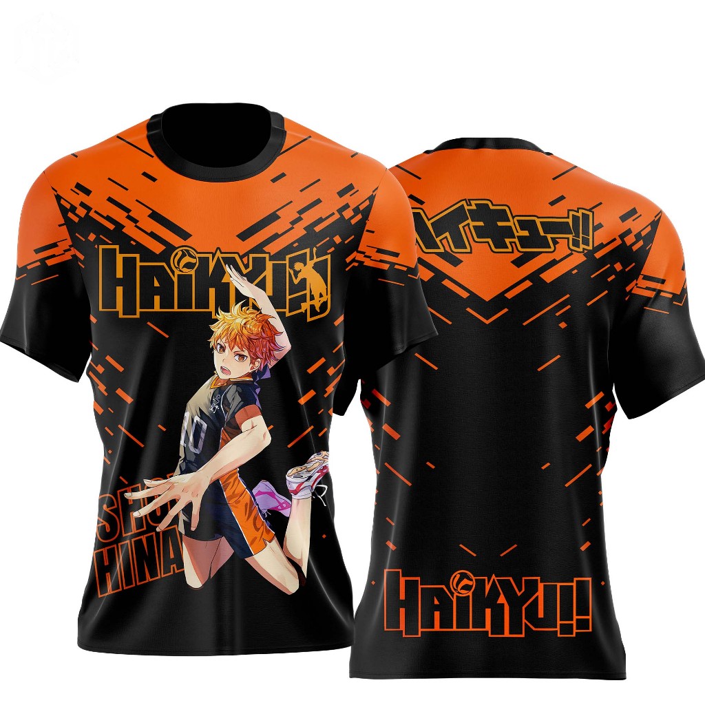 Camiseta Personalizada Shoyo Hinata Anime Haikyuu!! Dry Fit Masculino