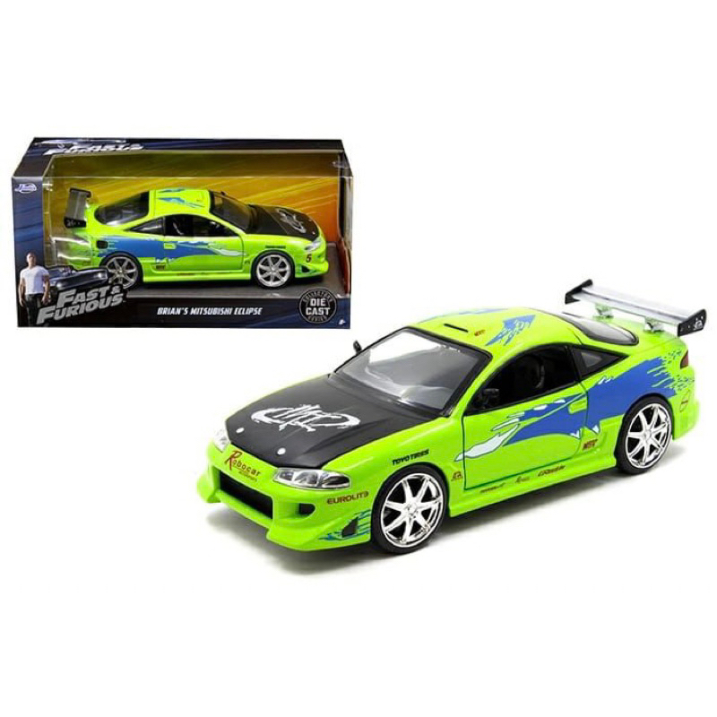 Miniatura Jada Toys Velozes e Furiosos - Mitsubishi Eclipse 1995
