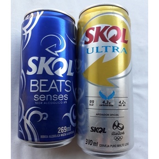 Lata antiga Cerveja Skol para coleção - Xf