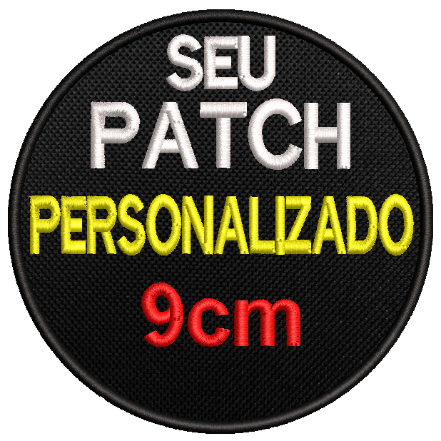 Patch Bordado Personalizado 9cm